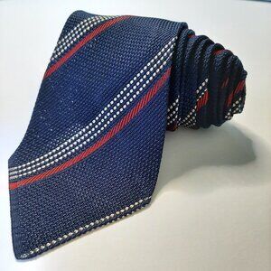 Vintage Erredieci Italian Woven Striped Tie